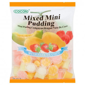 Кокосовый мини-пудинг со вкусом фруктов Nata De Coco 375 г. / Cocon Mini Pudding with Nata De Coco Fruit Flavor 375 g.