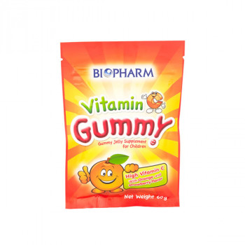 Детские витаминные конфетки Витамин С Gummy Biofarm 24 гр / Biofarm Orange-Vitamin C Gummy for Children 24 gr