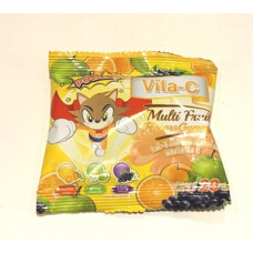 Детские витаминные конфетки Витамин С Vita-C 20 таблеток / Vita-C Lutein Gummy Multi Fruit Flavor for Children 20 gr