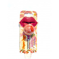 Бальзам для губ со вкусом клубники Chupa Chups 2 гр / Chupa Chups Lip Gloss Balm Strawberry 2 gr