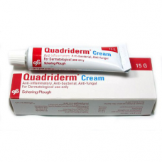 Антибактериальный крем для кожи 15 гр / Quadriderm Cream for dermatological use only 15 gm