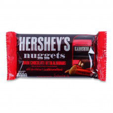 Темный шоколад Hersheys Nuggets с миндалем 56г / Hersheys Nuggets Dark Chocolate With Almonds 56g