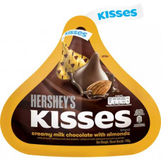 Молочный шоколад Hersheys Kisses Creamy Milk с миндалем 82г / Hersheys Kisses Creamy Milk Chocolate with almonds 82g