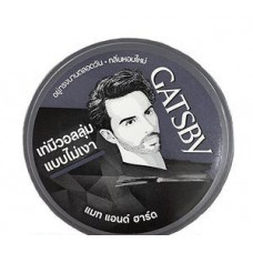 Воск для укладки волос Серый Gatsby 75 гр / Gatsby Hair Styling Wax Matt & Hard Grey 75g