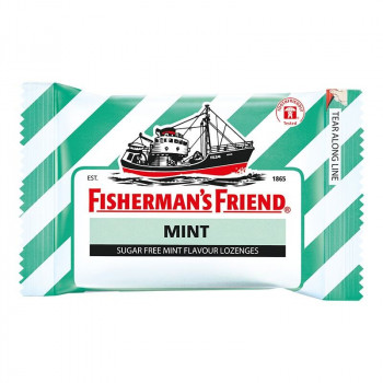 Пастилки Fishermans Friend со вкусом мяты 25г / Fishermans Friend Mint Flavour Lozenges 25g