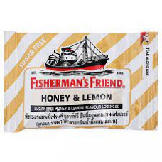Пастилки Fishermans Friend со вкусом меда и лимона 25г / Fishermans Friend Honey&Lemon Flavour Lozenges 25g