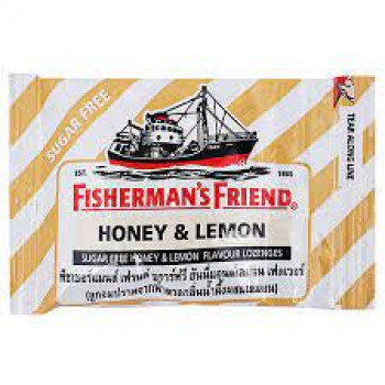 Пастилки Fishermans Friend со вкусом меда и лимона 25г / Fishermans Friend Honey&Lemon Flavour Lozenges 25g