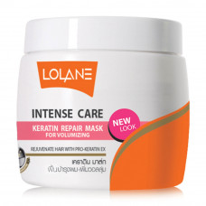 Кератиновая восстанавливающая маска Lolane Intense Care для придания объема, 200 мл. / Lolane Intense Care Keratin Repair Mask For Volumizing , 200 ml.