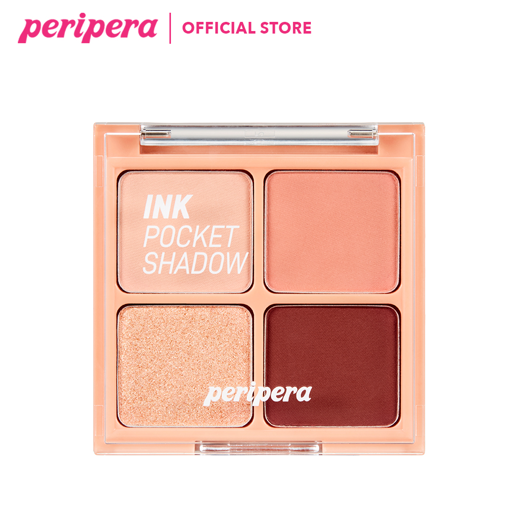 PERIPERA PERIPERA Портативная модель теней для век 4 оттенка INK POCKET SHADOW PALETTE