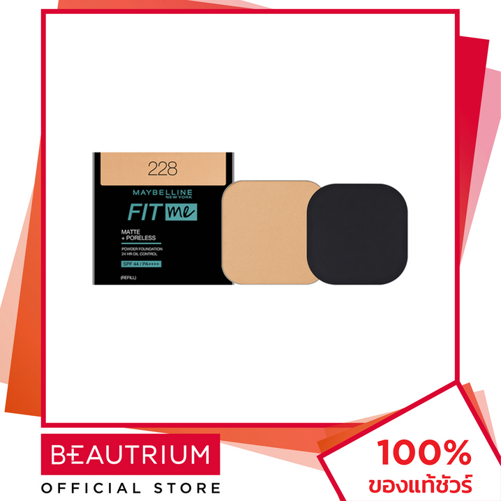 MAYBELLINE NEW YORK Fit Me Matte + Poreless Powder Foundation SPF44 PA++++ Запасная пудра для лица 9 г BEAUTRIUM BEAUTRIUM Maybelline New York