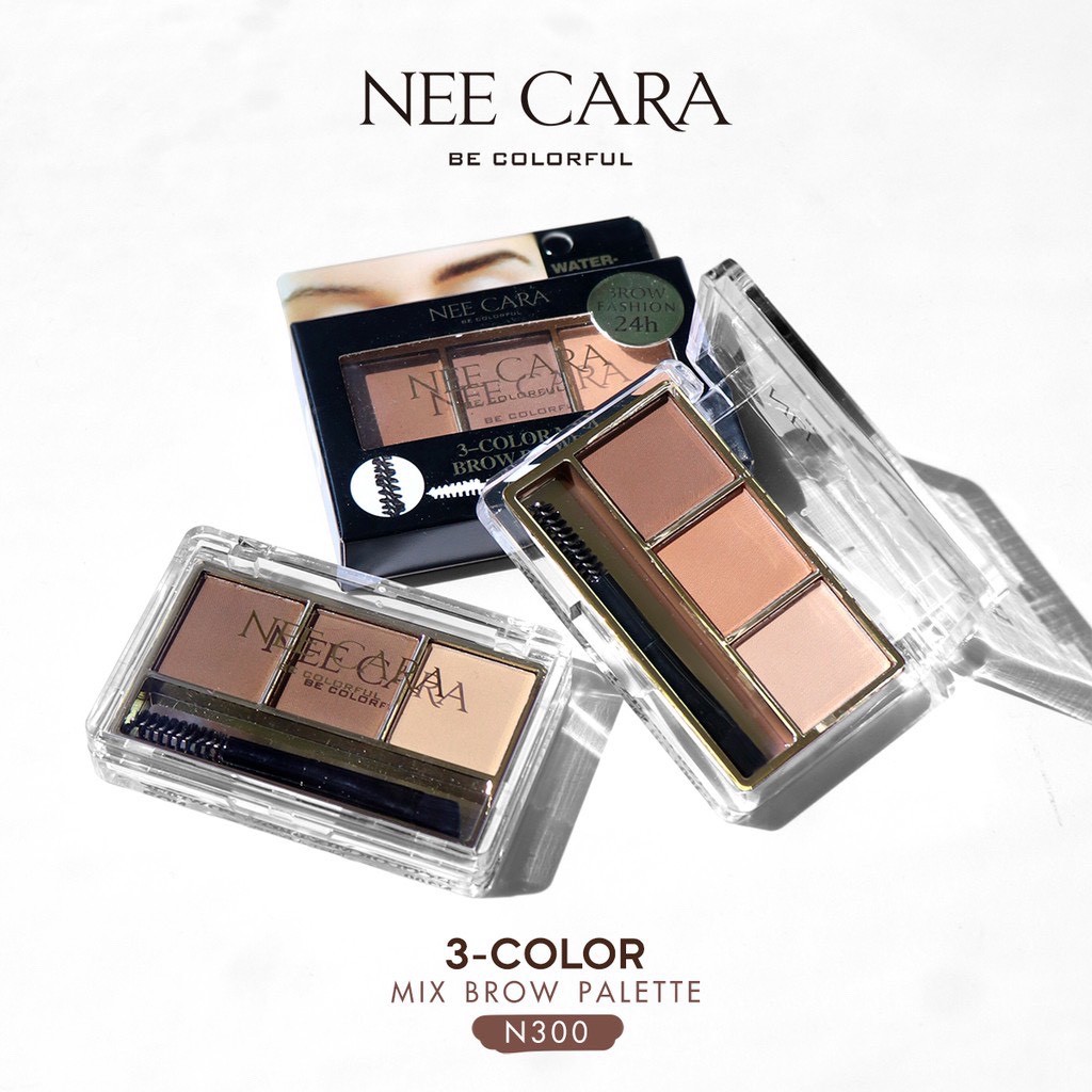 NEE CARA 3 COLOR MIX BROW POWDER #N300 : порошок для бровей neecara x 1 шт abcmall