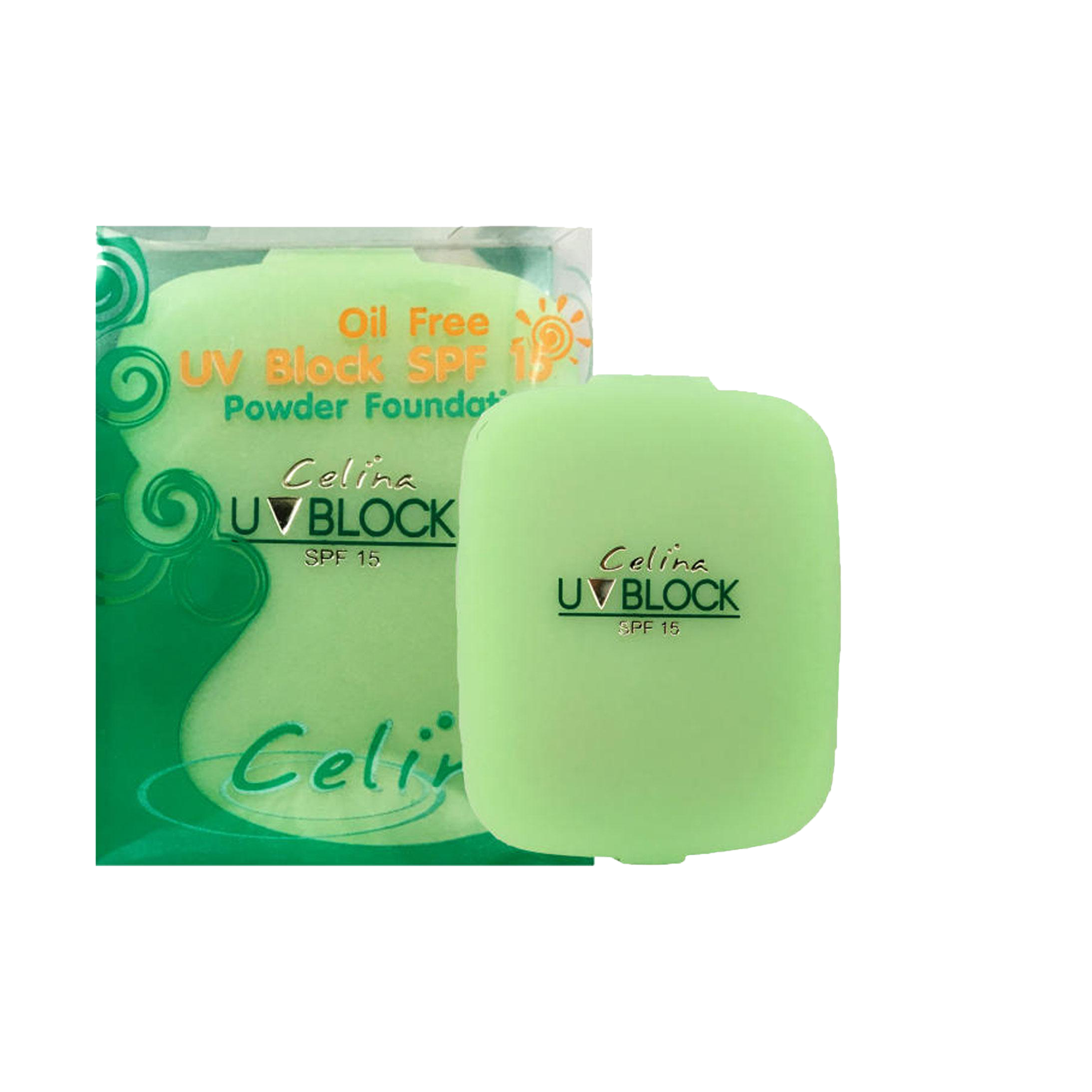 CELINA UV BLOCK OIL FREE POWDER FOUNDER: Пудра Celina Puff Powder (Refill) x 1 шт. abcmall