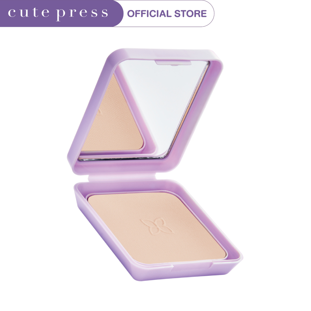 CUTE PRESS EVORY RETOUCH OIL CONTROL FOUNDATION POWDER SPF 30 PA+++ (портативный размер, без лотка)