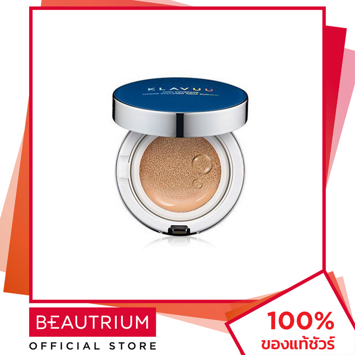 KLAVUU Blue Pearlsation High Coverage Marine Collagen Aqua Cushion 15 г BEAUTRIUM BEAUTRIUM KLAVUU