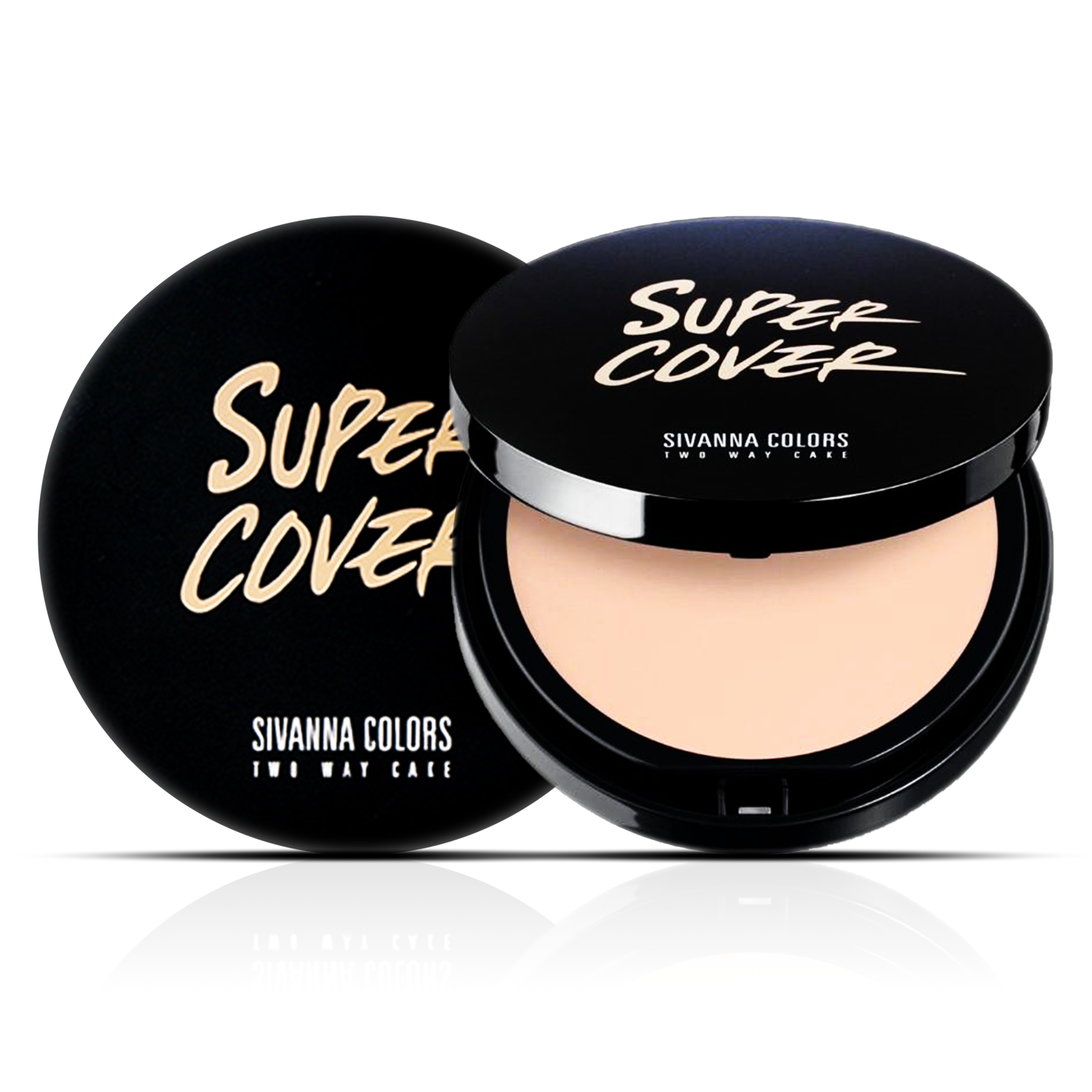 SIVANNA SUPER COVER TWO WAY CAKE POWDER (HF201) : Sivanna Powder Foundation x 1 шт.