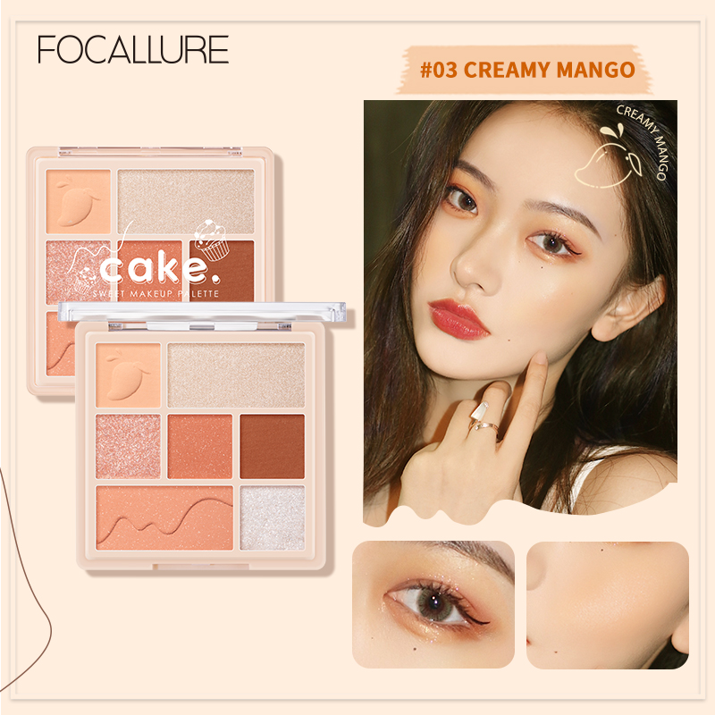 Палетка для макияжа Focallure 3 In 1 Cake Makeup Natural Palette High Pigment Smooth E 