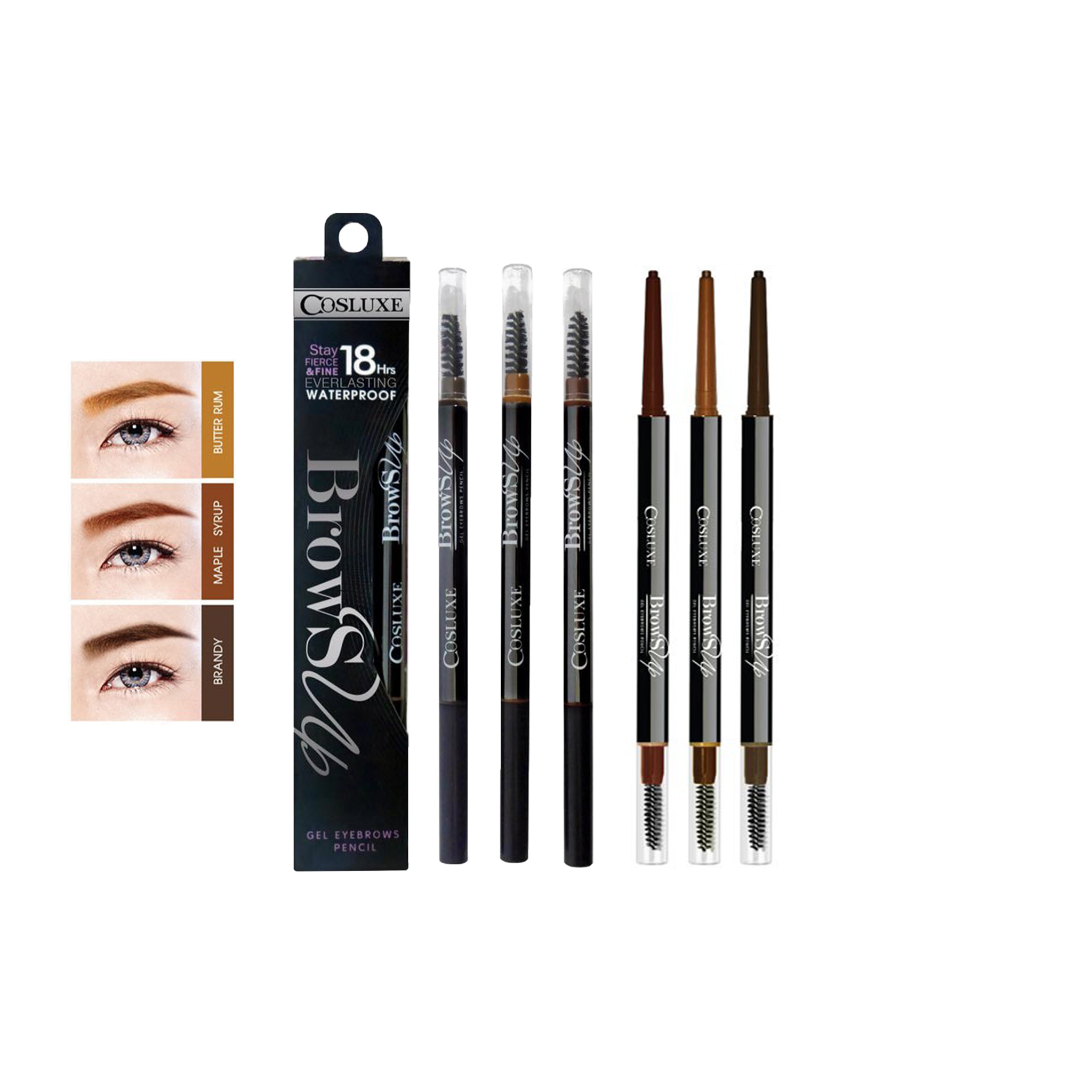 ГЕЛЬ-КАРАНДАШ ДЛЯ БРОВЕЙ COSLUXE BROWS UP : Карандаш для бровей COSLUXE x 1 шт. abcmall