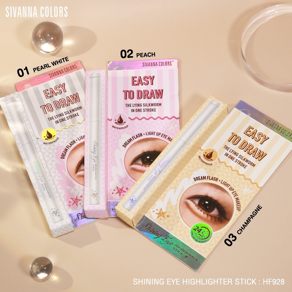 SIVANNA SHINING EYE HIGHLIGHT STICK (HF928) : Sivanna Shining Eye Highlighter Stick Подводка для глаз x 1 шт. abcmall