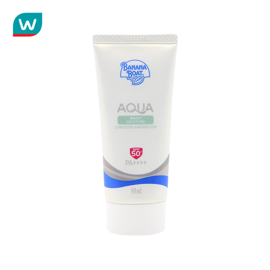 Banana Banana Boat Aqua Daily Moisture УФ-защита Сияющий лосьон для экрана SPF50+PA++++ 50 мл