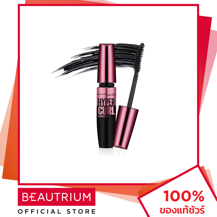 MAYBELLINE NEW YORK Volum Express Hyper Curl Водостойкая тушь для ресниц 9,2 мл Черный BEAUTRIUM Beautrium Maybelline New York