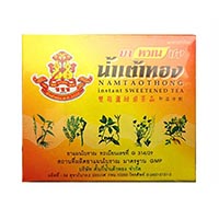 Травяной лечебный чай без сахара Namtaothong 5 пакетиков / Namtaothong Instant Sweetened Herbal Tea 5 sachets