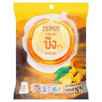 Гранулированный растворимый имбирный напиток от Tesco (1 пакетик) 18 гр / Tesco Instant Ginger Tea 1 sachet 18g