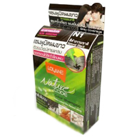 Красящий шампунь без аммиака. Цвет: N-1 натуральный черный Lolane Nature Code Hair Color Shampoo № 1 Natural Black 