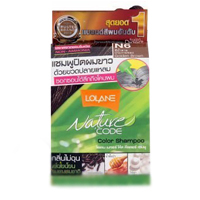 Красящий шампунь без аммиака. Цвет: №6 - золотой шатен Lolane Nature Code Hair Color Shampoo № 6 Golden Brown 