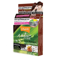 Красящий шампунь без аммиака. Цвет: №5 - красное дерево Lolane Nature Code Hair Color Shampoo № 5 Red Brown 