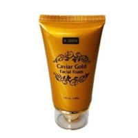 Очищающая пенка для лица с икрой, коллагеном и золотом K.Seen 80 гр / K.Seen Caviar Gold Facial Foam 80 gr