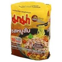 Лапша быстрого приготовления со свининой Minced Pork от Mama 10 пачек по 60 гр / Mama Minced Pork Flavour Instant Noodle 10pcs*60g