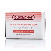 Нежное мыло против акне для сухой кожи Dr Somchai 80 гр / Dr Somchai Acne & Cleansing Cream Soap for Normal to Dry Skin 80 gr