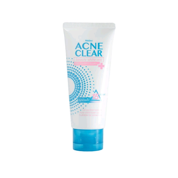 Mistine Acne Clear Beauty White and Oil Control Facial Foam / Очищающая пенка от акне с контролем жирности, 85 мл