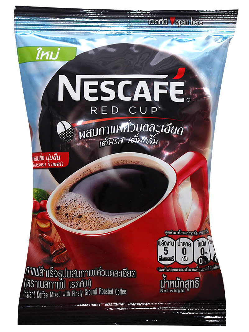 Nescafe Red Cup с тонко молотым жареным кофе / Nescafe Red Cup with Finely Ground Roasted Coffee