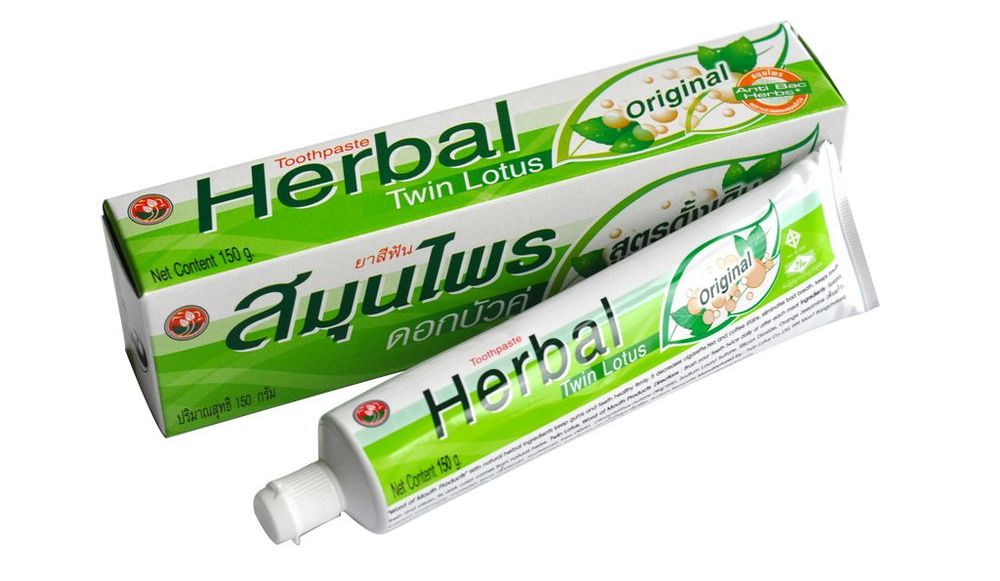 ЗУБНАЯ ПАСТА TWIN LOTUS ORIGINAL 150 гр. / TWIN LOTUS HERBAL TOOTHPASTE ORIGINAL 150 gr.