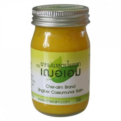 Желтый бальзам с экстрактом имбиря CHER-AIM 65гр / Yellow balm with ginger extract CHER-AIM 65g