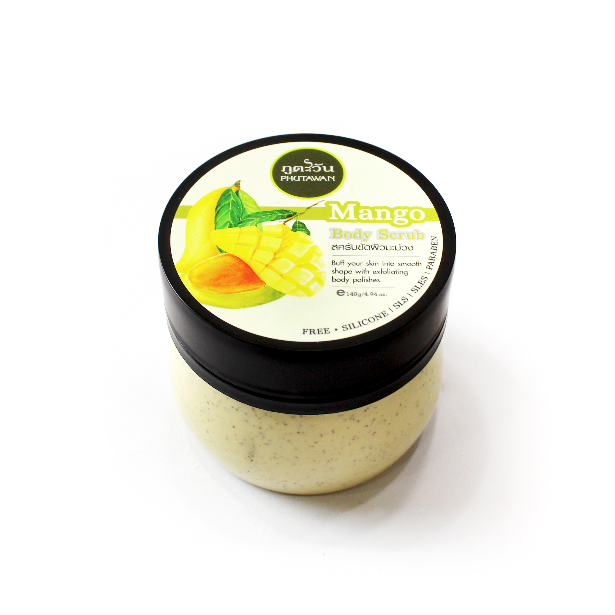 Ароматный и увлажняющий скраб для тела из Тайланда Манго140 гр. / Phutawan Mango Body Scrub 140 gr.