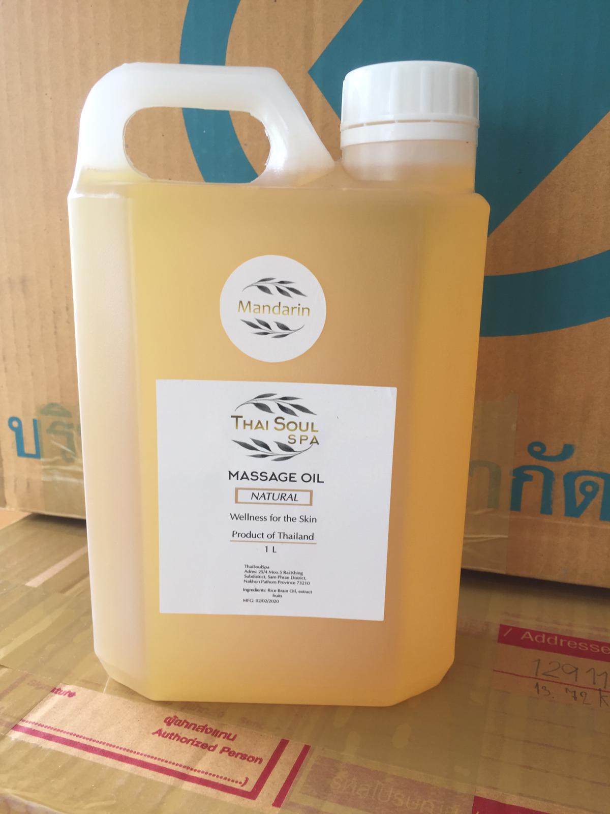 Натуральное массажное масло Thai Soul 1 литр / Natural massage oil 1 Liter