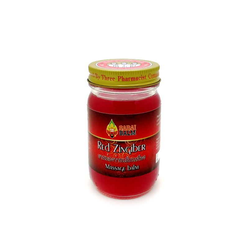 Красный тайский бальзам Red Zingiber Sabai Balm 300мл (вес 380гр) / Red Thai balm Red Zingiber Sabai Balm 300ml (weight 380g)