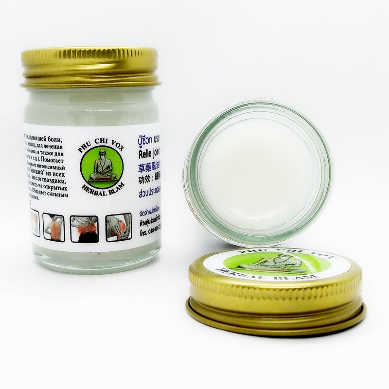 Белый тайский бальзам Phu Chi Vox 50 гр. / White Thai balm Phu Chi Vox 50 gr.