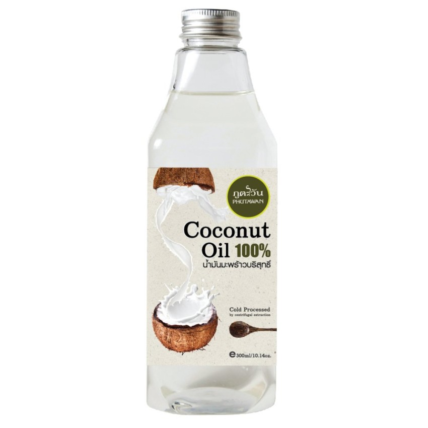 Кокосовое масло Phutawan 100% 300 мл. / Phutawan coconut oil 100% 300 ml.