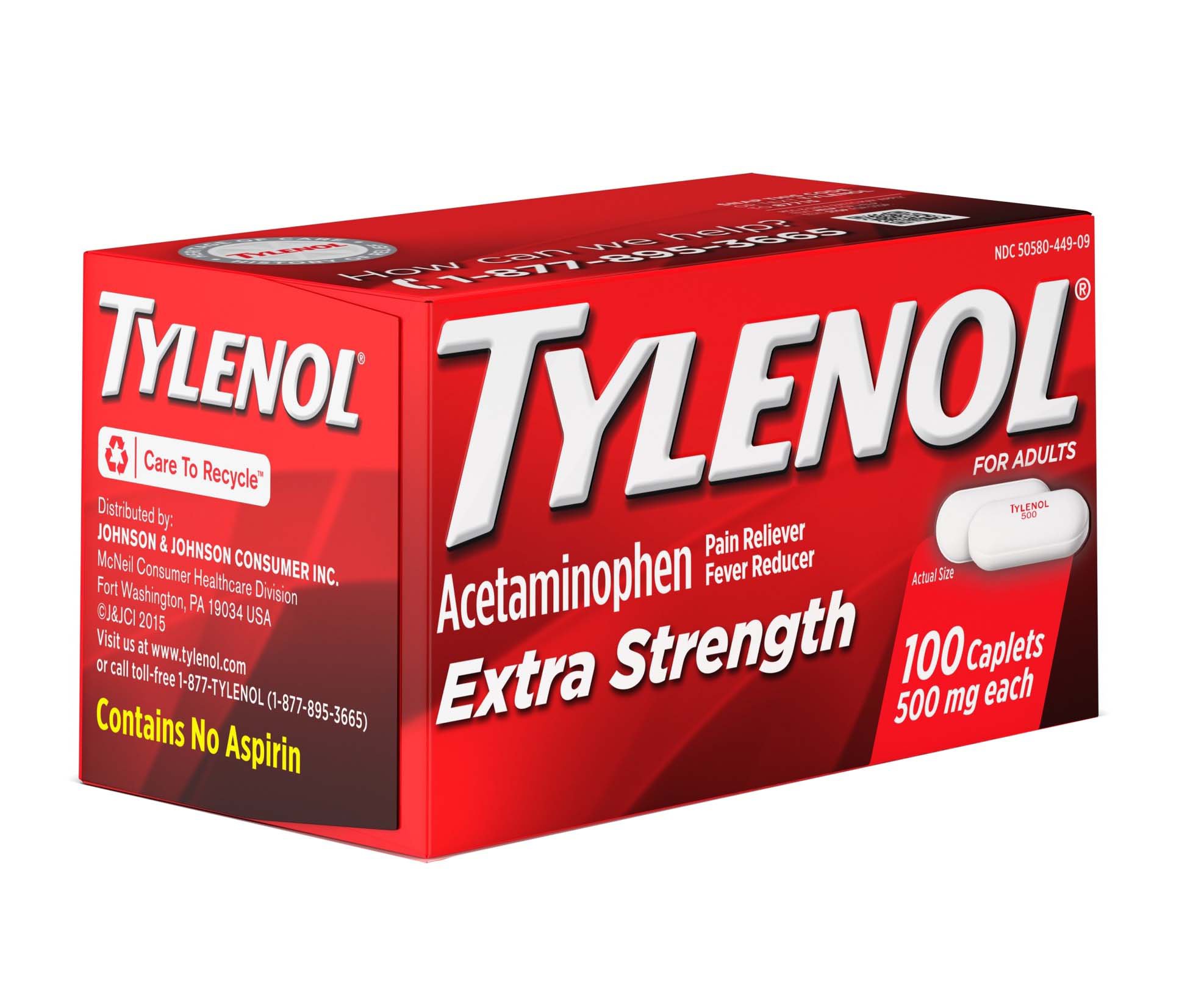 Tylenol от простуды / Tylenol 100 tabl