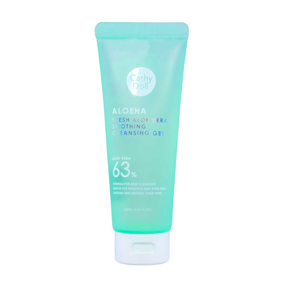 Гель для умывания с Алоэ Вера 120 мл. / Cathy Doll Fresh Aloe Vera Soothing Cleansing Gel 63% 120 ml.,