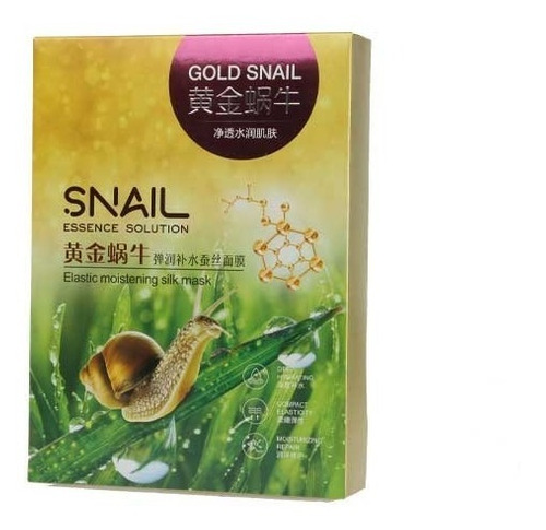 Royal Snail Essence solution эластичная увлажняющая шелковая маска 30rp x 10 листов / Royali Snail Essence solution elasticc moistening silk mask 30ml x 10 sheets