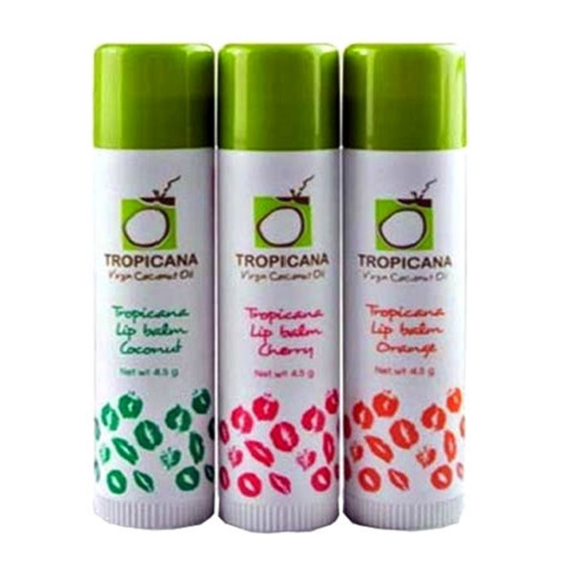 Tropicana Бальзам-стик для губ с кокосовым маслом / Tropicana Lip Balm Stick