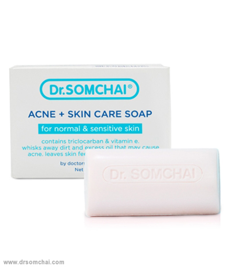 Dr.Somchai Мыло от акне для чувствительной кожи 80 гр / Dr Somchai Acne & Skin Care Soap 80 g for Sensitive