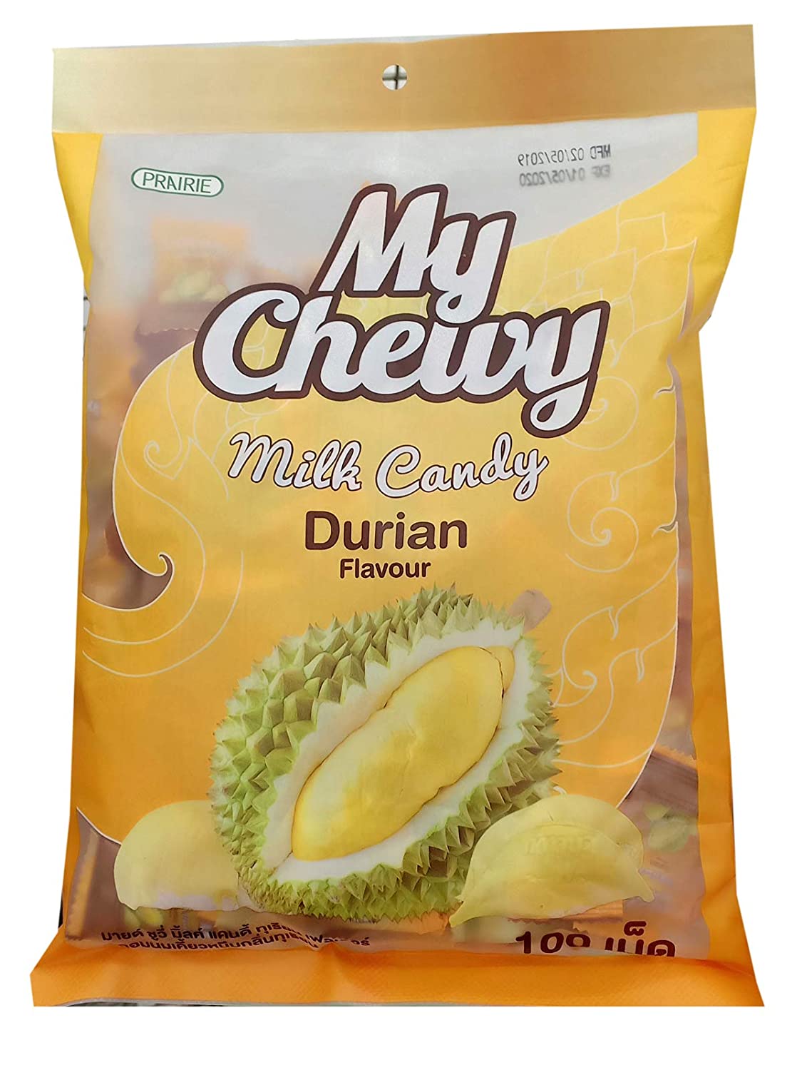 My Chewy Мягкие жевательные конфеты со вкусом дуриана 360 гр / My Chewy Milk Candy durian 360 g