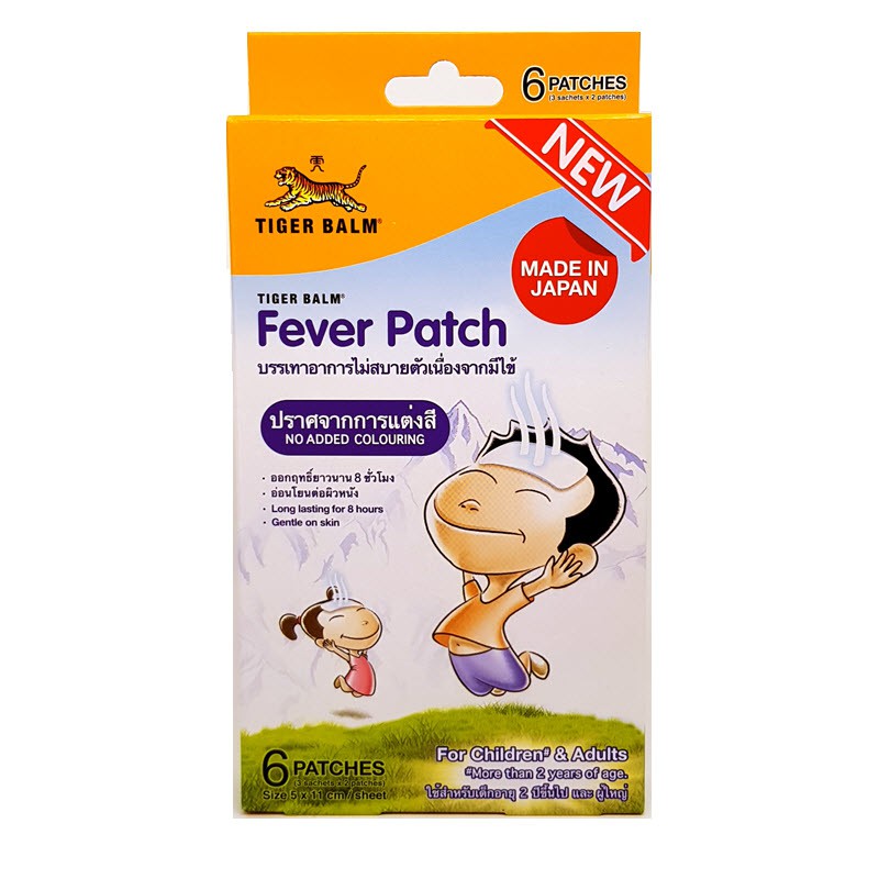 Жаропонижающий гель-лист / TIGER BALM FEVER PATCH x6pcs