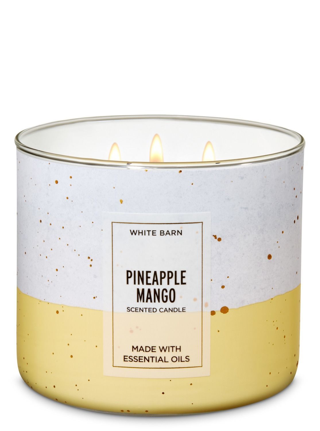 Ароматические свечи с 3 фитилями Pineapple Mango 411rp / White Barn 3-Wick Scented Candles Pineapple Mango 411g