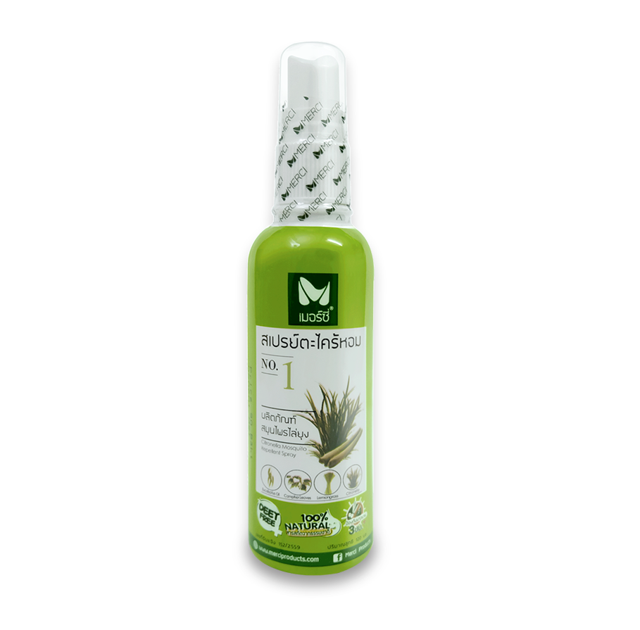 Merci Цитронелла спрей Спрей от комаров с цитронеллой 120 мл / Merci Citronella Mosquito Repellent Spray120ml